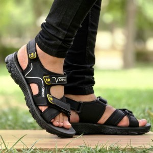فروووش ویژه صندل دمپایی  طبی مردانه پسرانهه پشت بسته مناسب روزمره رنگ مشکی باارسال رایگان
