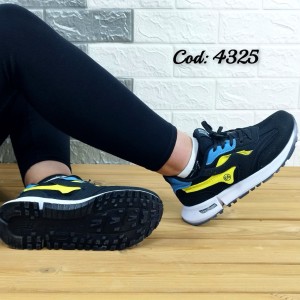 خرید تکی از تولیدی کفش کلودفرم شیک کتونی اسپرت دخترانه زنانه زیره پیو راحت ارسال رایگان مشکی   4326