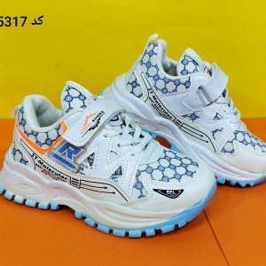 کفش کتونی اسپرت بچگانه مدل سورن در رنگبندی جذاب و متنوع سفید ابی 5317