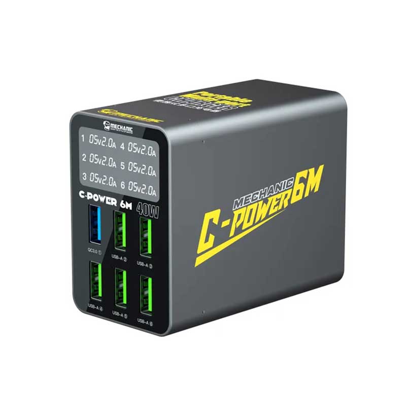 مولتی شارژر تستر مکانیک C-POWER 6M 40w کد SH-1165