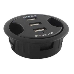 جاکابلی میز اداری گرد هاب و شارژر USB موبایل 3 پورت شوجی SH-1142
