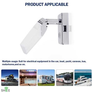 چراغ مطالعه دیواری + شارژر USB کمپر و کاروان SH-1208