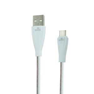 کابل شارژر تایپ سی | TYPE-C شوجی پوست ماری کد: SH-1023