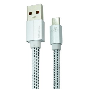 کابل شارژر  تایپ سی رنگی با روکش بافته شده کنفی شوجی SH-1034