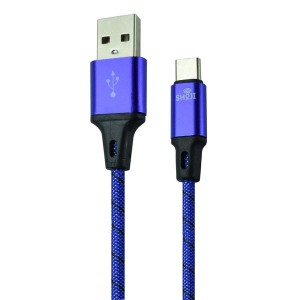 کابل شارژر  تایپ سی رنگی با روکش بافته شده کنفی شوجی SH-1035
