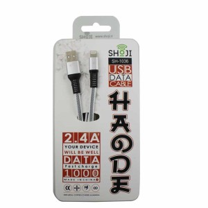 خرید کابل لایتنینگ بافته  به همراه  ترتیب سیم های میکرو usb  باضمانت کالا_شوجی ایران