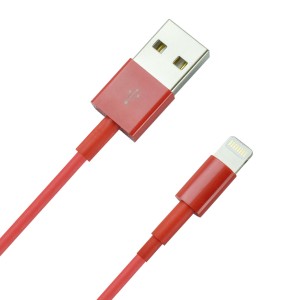 کابل قرمز رنگ آیفون MD818ZM/A+کابل اپل_شوجی ایران
