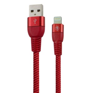 کابل شارژر لایتنینگ اپل آیفون رنگی با روکش بافته شده کنفی شوجی SH-1038