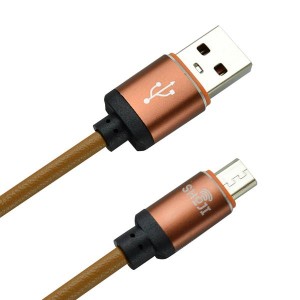 کابل شارژر چرمی میکرو با تنوع رنگ بندی|عکس کابل شارژرUSB -شوجی ایران
