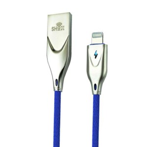 خرید عمده کابل شارژر قطع کن هوشمند لایتنینگ اپل آیفون با نشانگر LED شوجی کد: SH-1022