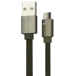 کابل شارژر شوجی SH-1042 تایپ سی با روکش بافته شده کنفی