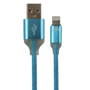 کابل شارژ لایتنینگ اپل آیفون رنگی سیلیکونی  دارای  LEDهفت رنگ شوجی SH-1043