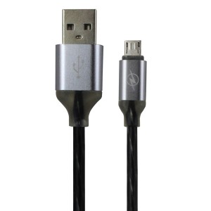 قیمت خرید کابل شارژ اندروید سیلیکونی شوجی مدل:SH-1043 میکرو یو اس بی  دارای  LEDهفت رنگ+سوکت شارژ اندروید