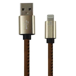 کابل شارژ چرمی شوجی SH-1050 لایتنینگ اپل آیفون+کابل شارژ ایفون 13