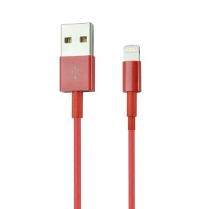 خرید عمده کابل شارژر قرمز اپل آیفون "یو اس بی به لایتنینگ" MD818ZM/A کد: SH-1054 درجه1