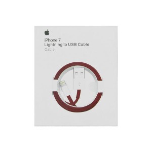 لیست قیمت کابل شارژر قرمز رنگ اپل+سیم شارژر طرح اصلی ایفون -شوجی ایران