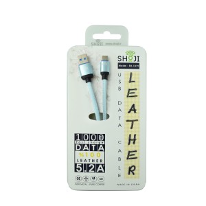کابل شارژر چرمی شوجی مدل:SH-1019 تایپ سی