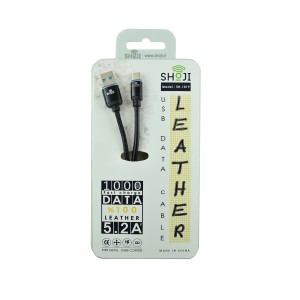 کابل شارژر چرمی شوجی مدل:SH-1019 تایپ سی