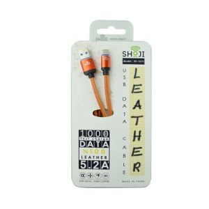 کابل شارژر چرمی شوجی مدل:SH-1019 تایپ سی