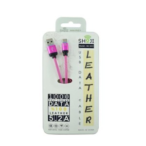 کابل شارژر چرمی شوجی مدل:SH-1019 تایپ سی