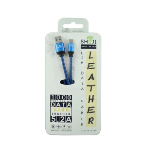 کابل شارژر چرمی شوجی مدل:SH-1019 تایپ سی