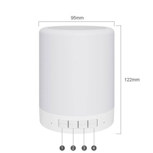به روز ترین اسپیکر بلوتوثی قابل حمل با چراغ خواب هوشمند SH-1079 شوجی+بهترین انواع اسپیکر ها
