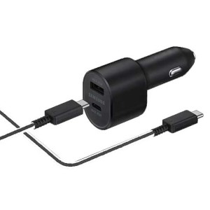 شارژر فندکی تایپ سی خودرو  سامسونگ مدل: EP-L5300 دو خروجی  45W+15W به همراه کابل SH-1092