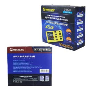هاب شارژر ، مولتی شارژر فست وایرلس 8 پورت هوشمند MECHANIC iCHARGE 8PRO PD مکانیک  SH-1113|هاب شارژر