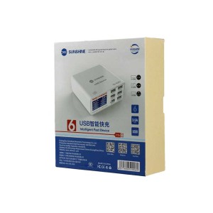 هاب شارژر ، مولتی شارژر فست 6 پورت SS-304D سان شاین SH-1110|هاب شارژر