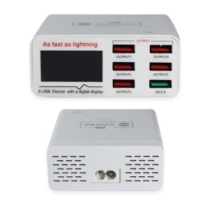 هاب شارژر ، مولتی شارژر فست 6 پورت SS-304Q سان شاین SH-1109