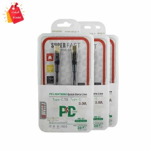 خرید عمده کابل شارژر دو سر تایپ سی 27W PD فوق سریع  1متری شوجی SH-1098