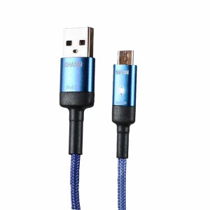 کابل شارژر قطع کن دار میکرو USB اندروید هوشمند MUSTANG با نشانگر LED شوجی SH-1084