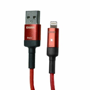 کابل شارژر  قطع کن دار لایتنینگ اپل آیفون هوشمند MUSTANG با نشانگر LED شوجی SH-1084