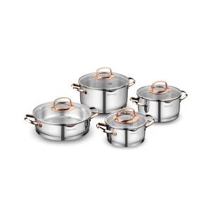 سرویس قابلمه 8 پارچه استیل کرکماز مدل Rosanna A1040