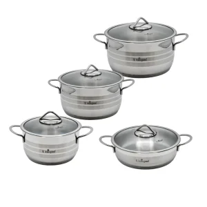 سرویس قابلمه 8 پارچه استیل یونیک مدل UN-9900