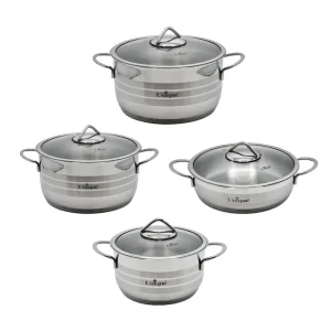 سرویس قابلمه 8 پارچه استیل یونیک مدل UN-9900