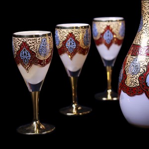 تنگ و گیلاس کریستال تک جام