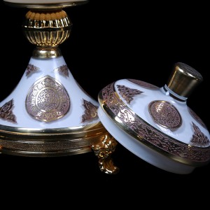 شکلات خوری وشمعدان کریستال تک جام