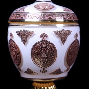 شکلات خوری وشمعدان کریستال تک جام