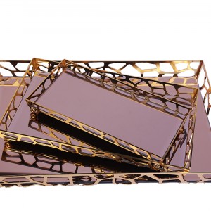 سینی آینه ای سالی نو طرح سنگی