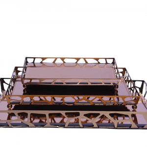 سینی آینه ای سالی نو طرح سنگی