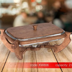 سوفله خوری مستطیل چوبی SAFINOX در دو سایز