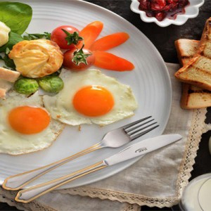 سرویس قاشق و چنگال 86 پارچه ناب استیل مدل ونیز