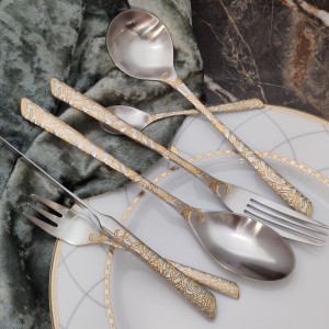 سرویس قاشق و چنگال  نیم طلا ۳۰ نفره رزنتال 151 پارچه کد 7200g