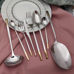 سرویس قاشق وچنگال 12 نفره پالرمو کد 633g نیم طلا