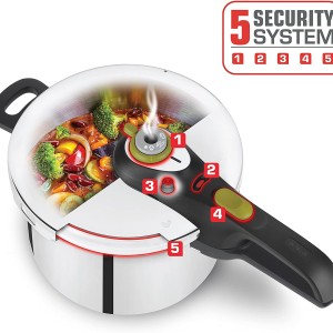 زودپز دوقلو تفال مدل SECURE 5 NEO  گنجایش 4L+6L