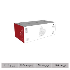 سرویس چینی زرین ۲۸پارچه ایزابل پلاتینی سری ایتالیا