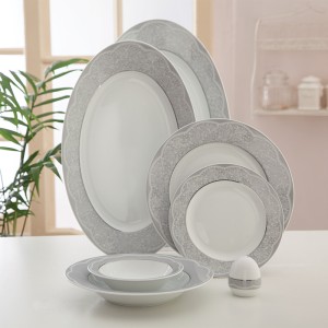 سرویس چینی زرین ۲۸پارچه ایزابل پلاتینی سری ایتالیا