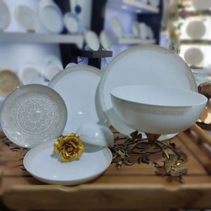 سرویس غذاخوری آرکوپال 6 نفره دیوالی  گلدن اپال  طرح شاینا شامپاین
