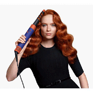 سشوار برس دار حالت دهنده دایسون مدل Airwrap HS08 رنگ آبی نارنجی